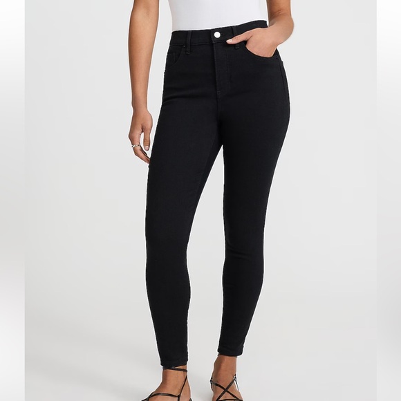 Adrienne Vittadini Denim - Adrienne Vittadini Black Skinny Jeans High-Rise Modern Fit